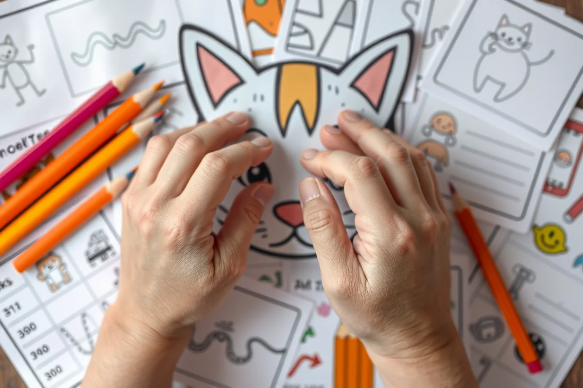 kids to draw cat โ Kids To Draw Cat (the finished result)