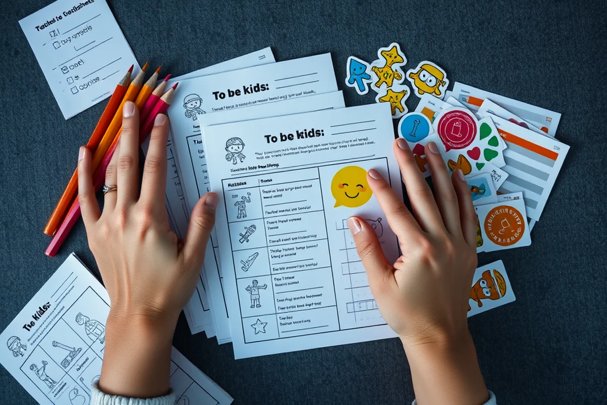 to be kids worksheet — To Be Kids Worksheet (the finished result)