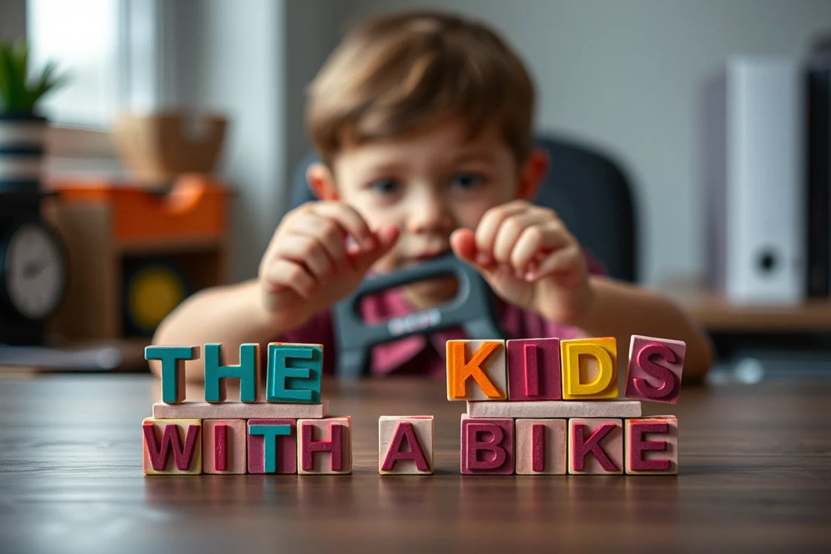 the kids with a bike — The Kids With A Bike (step by step)